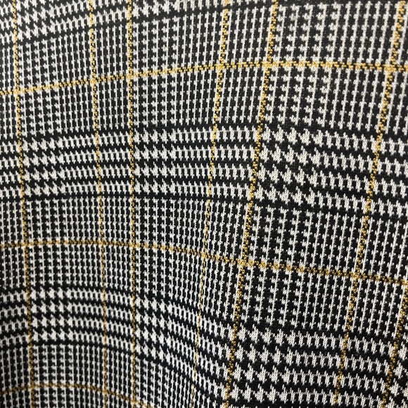 Fine plaid Zara Trafaluc bell sleeve mini dress. - Picture 3 of 5